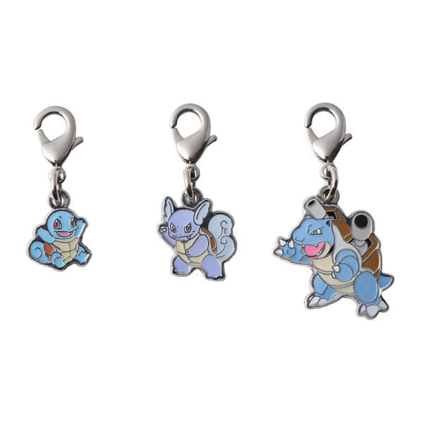 Poké Charm Carapuce, Carabaffe et Tortank