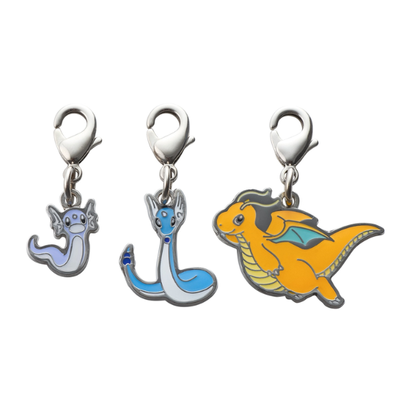 Poké Charm Minidraco, Draco et Dracolosse