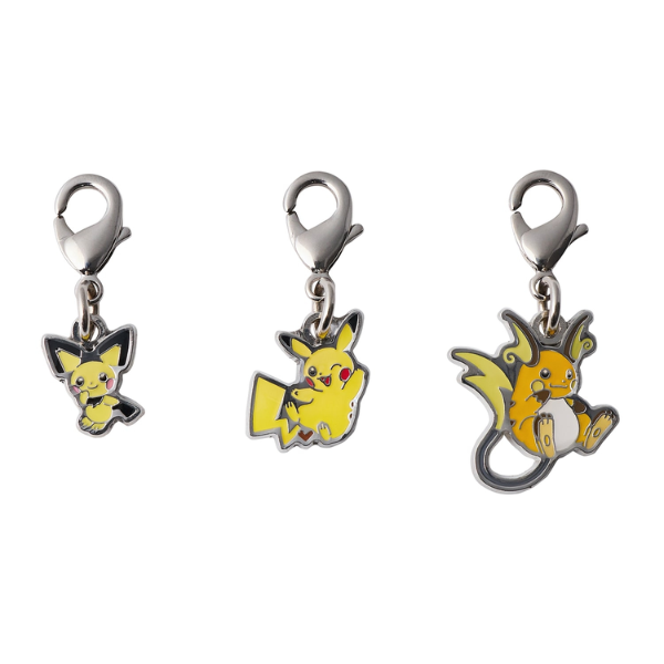 Poké Charm Pichu, Pikachu et Raichu