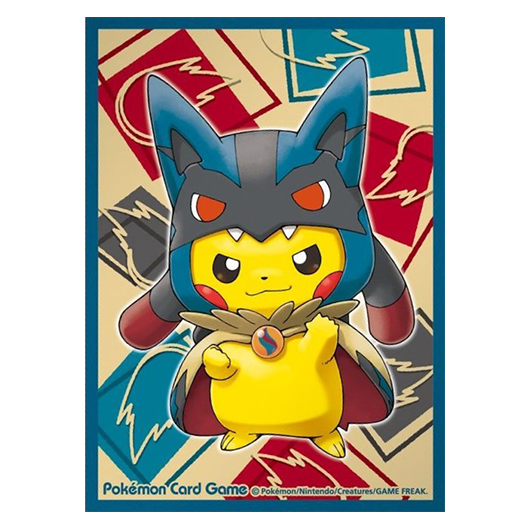Pikachu portant un poncho Méga Lucario