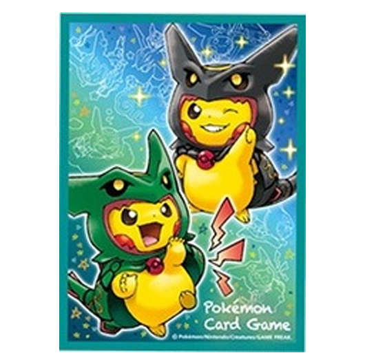 Pikachu portant un poncho Rayquaza & Rayquaza Shiny - Missing No.