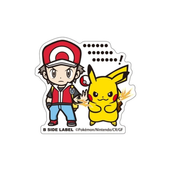 Autocollant Pokémon Red & Pikachu - B SIDE LABEL