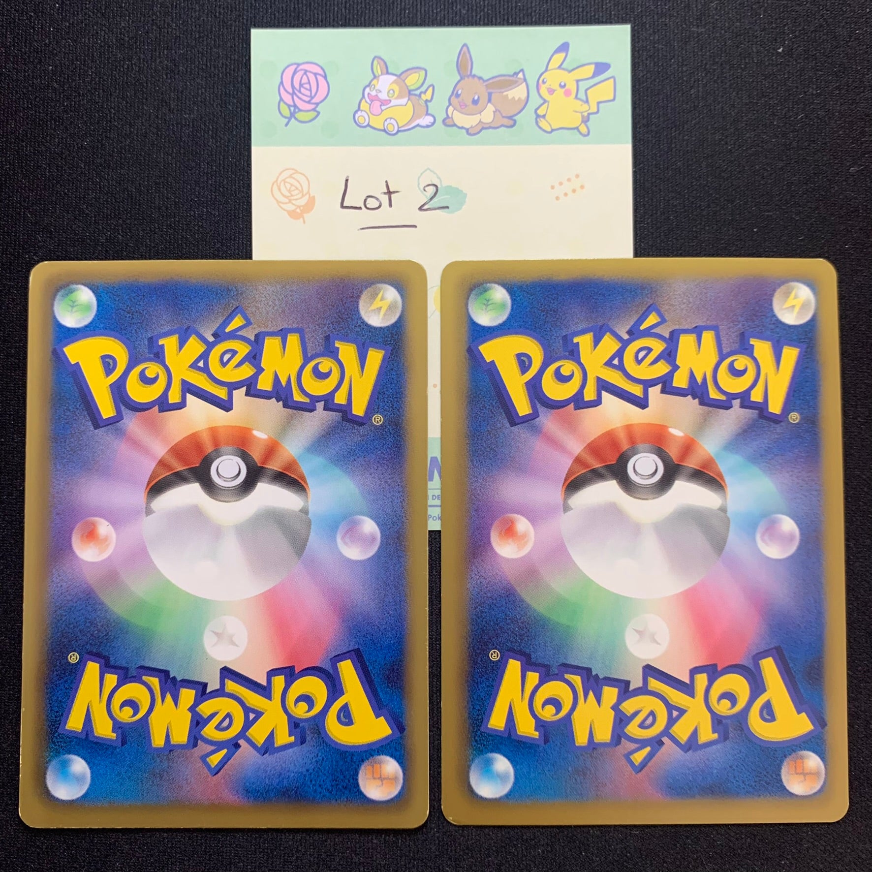 [Lot 2] Evoli & Voltali ed1 - BW4 Dark Rush & BW8 Spiral Force - Missing No.