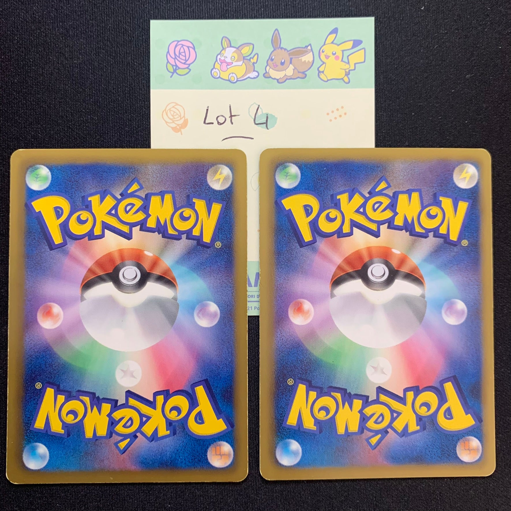 [Lot 4] Evoli & Aquali ed1 - BW4 Dark Rush & BW8 Spiral Force - Missing No.
